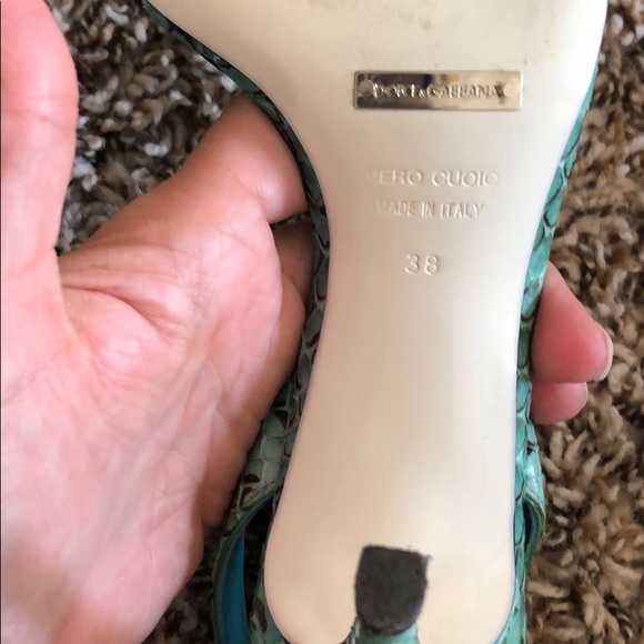 DOLCE & GABBANA WHIPS ACQUA SHOES - Picture 4 of 6